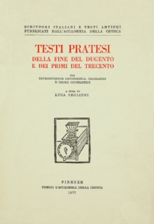 Testi pratesi della fine del Dugento e dei primi del Trecento