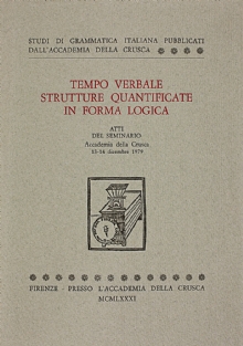 Tempo verbale. Strutture quantificate in forma logica