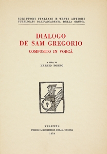 Dialogo de Sam Gregorio composito in vorg