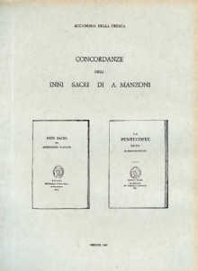Concordanze degli Inni sacri di A. Manzoni