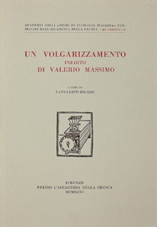 Un volgarizzamento inedito di Valerio Massimo